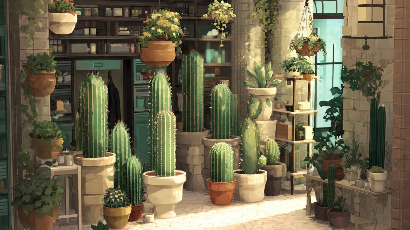 How to Style a Small Studio with Columnar Cacti