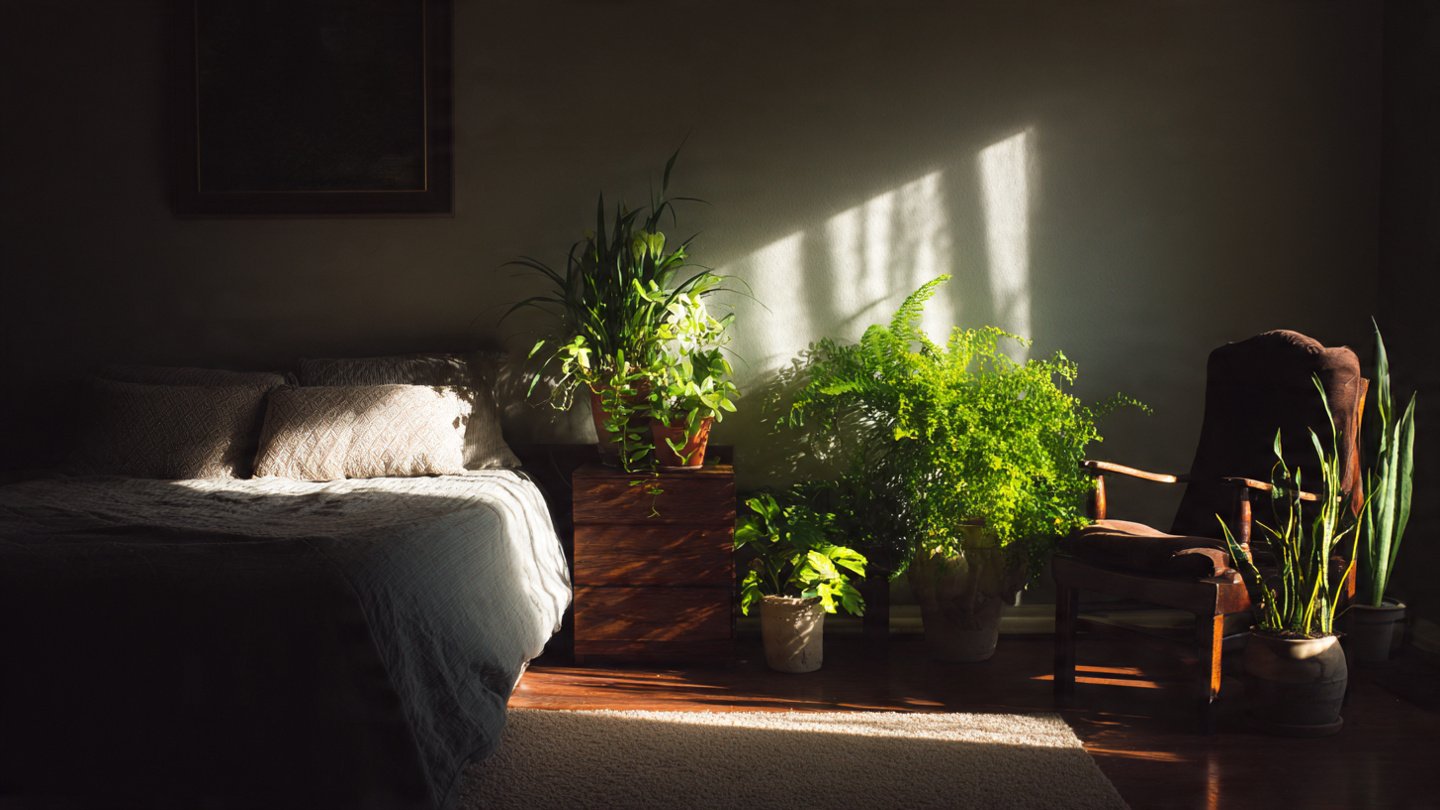 What Are the Top Plants That Thrive in a Dark Bedroom Without Direct Sunlight?
